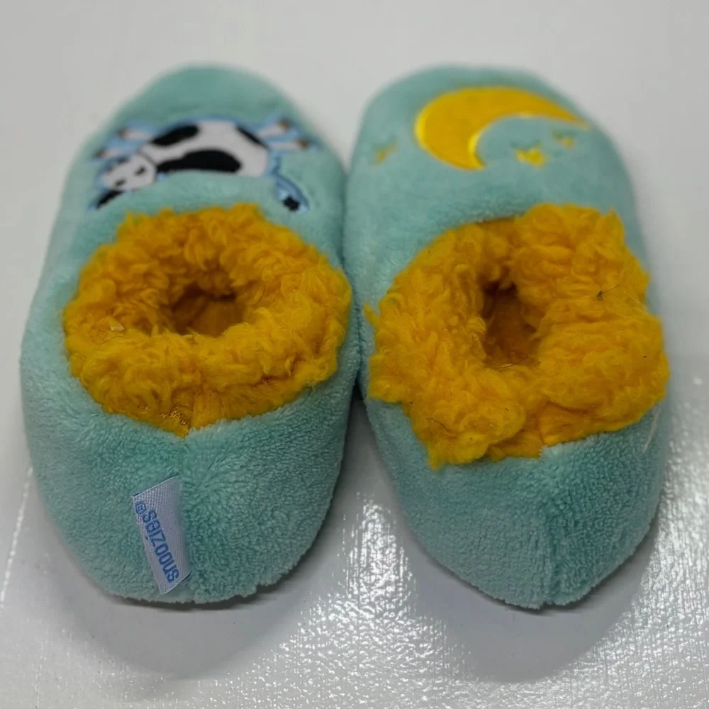 Snoozies Baby Slippers Bundle Size 1 Koala Plush + Cow Moon Soft Booties